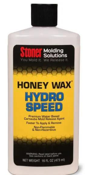 Stoner HoneyWax®Hydro Speed是一種高固含量的水性乳液，不含任何溶劑，旨在代替?zhèn)鹘y(tǒng)的高級涂蠟作為復合材料行業(yè)中的脫模劑。